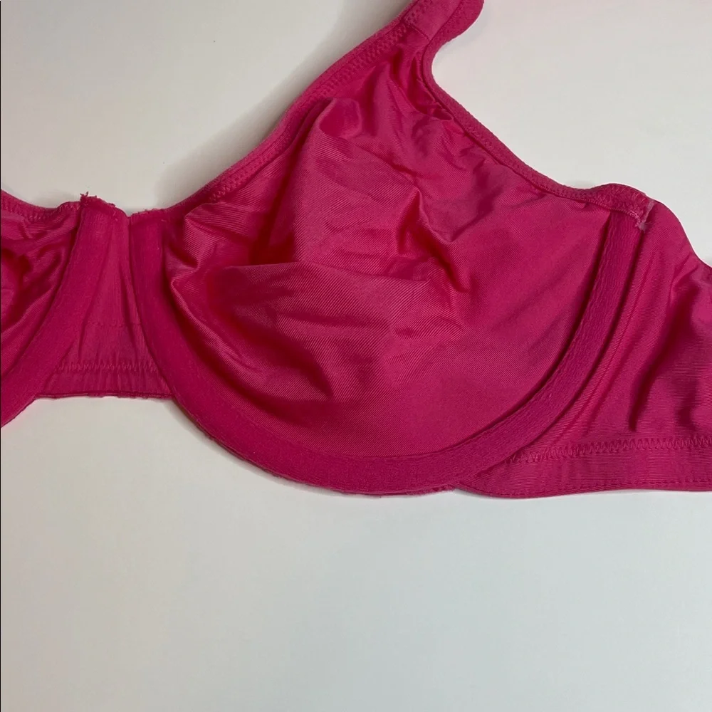 Olga Dark Pink Lace Underwire Bra 38D - Picture 8 of 9